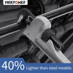 MAXPOWER 24 inch Pipe Wrench Aluminum Straight Pipe Wrench Heavy Duty 24-Inch Plumbers Wrench