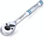NEIKO 03115A 1/4 Inch Ratchet Wrench, 100-Tooth Reversible Ratchet, 3.6 Degree, Quick Release 1/4 Drive Ratchet, 6" Handle Ratchet, Oval Head Socket Wrench, CR-V Steel Quarter Inch Rachet Wrench