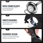 Ratcheting Tubing Cutter, Adjustable Ratchet Type Pipe Cutter 1/4" To 7/8", Ratcheting Pipe Cutter for Copper Aluminum Iron Stainless Steel Conduit Plumbing, PVC, Soft Metals (5/16" to 1-1/8")