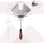 WETOLS Corner Clamp for Woodworking 2PCS 90 Degree Right Angle Clamp with Adjustable Aluminum Alloy Swing Jaw, Single Handle Clamps for Woodworking, Photo Framing, Gifts for Men Dad