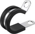 20 PCS 3/8 Inch Cable Clamps, 304 Stainless Steel Cable Clamps, Insulated Clamp, Hose Clamp, Pipe Clamp, Sturdy Clamp, and Wire Clamp by RTHIEAI