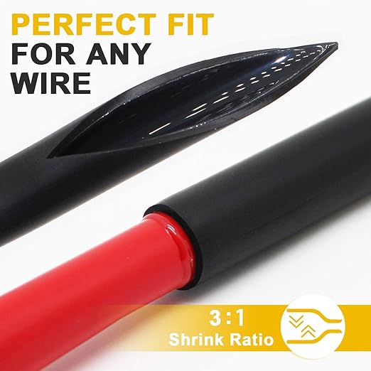 TKDMR 65 Ft 5/8" Heat Shrink Tubing - 3:1 Ratio Marine Grade Heat Shrink,Wire Cable Adhesive Lined Tube Insulation Seal Against Moisture Corrosion and Air Leakage.Black