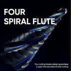 toolant Four Spiral Flute Cobalt Step Drill Bit(Pro), 3/16" - 7/8"(12 Step Size) Impact Ready Unibit Step Drill Bit, 1/4" Hex Shank Step Bit for Metal, Stainless Steel, Aluminum, Plastic