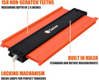 Saker Contour Gauge (10 Inch Christmas Packaging) Profile Tool- Adjustable Lock