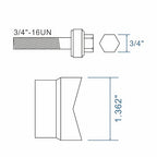 AMZCNC Manual Knockout Punch Kit, Heavy Duty Metal Sheet Knock Out Box Hole Cutter Conduit Punch Driver Die Set ((Conduit Hole Size) 1" Knockout Punch)