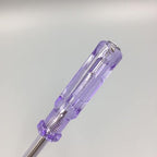 Fielect 5pcs Voltage Tester Voltage Detector Pen Circuit Tester Tool Steel Batch Slotted Test Pencil JRDB-168 AC/DC 100-500V Clear