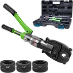 AMZCNC ProPress Tool Copper Tube Fittings Hydraulic Copper Pipe Crimping Tool with 1/2 inch,3/4 inch and 1 inch Jaws Copper Pipe Press Crimpers Pressing Pliers,Suit for Narrow Space and Tee Fittings
