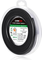 Chanzon 2:1 Ratio 3/16" (5mm) Heat Shrink Tubing 8Ft Roll (2.5M Total Length) Black Polyolefin Sleeving Wrap Shrinking 2 to 1 1pcs