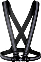 Dazonity High Visibility Safety Vest,Lightweight,Adjustable & Elastic Vest,Hi Vis Reflective Strips, Fit for Men & Women, Construction,Cycling, Runnning, Surveyor, (Black)