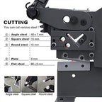 KAKA INDUSTRIAL PBS-9 Manual Ironworker, Manual Ironworker with Punch, Bar and Section Shear Machine