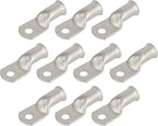 10pcs 2/0 AWG-5/16(M8) Tinned Copper Ring Terminals Battery Lugs, Heavy Duty Wire Lugs, Battery Cable Connectors