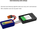 ISDT BattGo BG-8S Battery Meter, LCD Display Digital Battery Capacity Checker Battery Balancer Battery Tester for LiPo/LiFe/ Li-ion/NiMH/Nicd