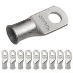 SELTERM 10pcs 1 AWG-5/16 Stud Tinned Copper Wire Lugs, Heavy Duty Cable Ends, 1 Gauge Ring Terminals, UL Battery Lugs Marine Grade Copper Eyelets Electrical Terminal Connectors