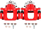 SCITOO Rear Left+Right Brake Calipers With Bracket 18B5081 18B5080 Compatible For Chrysler Town & Country 08-12 For Dodge Grand Caravan 08-12 For Ram C/V 12 For Volkswagen For Routan 09-12