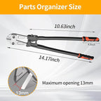 14 Inch Bolt Cutter, Heavy Duty Forged T8 Steel Blade Wire Cutters for Chains, Metal, Screws, Rivets & Fences, Ergonomic Rubber Grip Handle for Industrial Use & DIY Projects