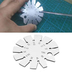 Stainless Steel Bevel Angle Gauge, Measure 15-120 Degree Angles for Knife Blade, Woodworking, Chisel, Compact & Durable, Includes Storage Box