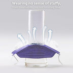 KN95 Face Masks for Adults 50 Pack, Individually Wrapped, 5-Ply Purple Disposable Face Mask Against PM 2.5 Smoke & Dust, Filtration Efficiency 95%