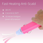 Heat Gun, 110V 300W Handed Hot Air Gun, 3.28FT Ultra-Long Cable Portable Heat Gun with Stand and Power Cord for Shrinking Wrapping PVC, DIY Embossing and Drying Paint (Pink)