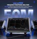 FNRSI DPOS350P 4-in-1 Oscilloscope, 350MHz Digital Phosphor Scope + 50MHz Signal Generator + 350MHz Spectrum Analyzer + 50MHz FRA, 1GSa/s, 7" Touchscreen, Portable Lab Analyzer with Fast Charging