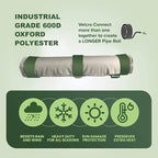 The Original Pipe Insulation Cover (5˚F) Winter Pipe Insulation (UV-Coated),Pump Cover, Sprinkler Irrigation Valve Cover, Backflow Preventer Freeze Protection (9W X 13.5L Roll Cover)