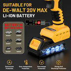 Cordless Sheet Cutter for DE-WALT 20V Max Battery, Electric Metal Shears with 360° Pivoting Head, Maximum Torque 221 Ft-Lbs, Brushless Scissors for Stainless Steel, Metal, and Iron Cutting（Tool Only）