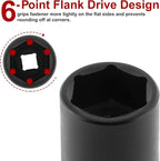 CASOMAN 1/2" Drive x 1-1/4" Impact Socket, 6-Point, SAE, CR-MO