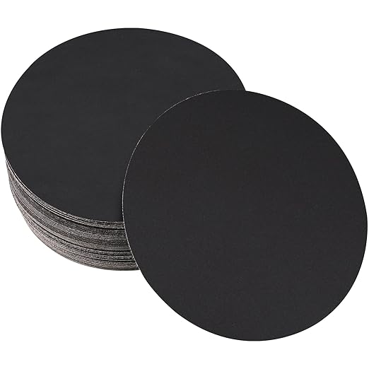30PCS 6 inch Silicon Carbide Sanding Discs 1000 Grit, Wet Dry Orbital Sander Hook and Loop Sandpaper Disc, Best for Metal,Automotive,Wood Polishing