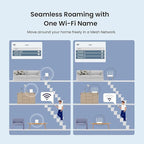 Tenda AX1500 Mesh WiFi 6 System Nova MX3 - Covers up to 3500 sq.ft - Whole Home WiFi 6 Mesh System - Gigabit Mesh Router for 80 Devices - Dual-Band Mesh Network - Replaces Wireless Router - 3-Pack