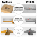 FivePears Forstner Drill Bit 1/2 inch Shank, 3 inch Cutting Diameter, Carbide Tipped Wood Hole Saw Auger Opener, Hole Opener Hinge Hole Cutter for Woodworking, Plastic, Plywood Products
