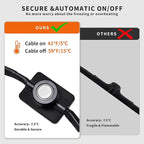 18FT Heat Tape for Water Pipes Freeze Protection IP65 Waterproof 7W/FT 110V BDDFOTO Water Pipe Heat Cable With Thermostat Self-Regulating Pipe Heater for House Garden/RV Camper