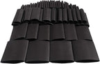 162pcs 3:1 Large Dual Wall Adhesive Heat Shrink Tubing Kit, 5 Sizes (Diameter) - 1.25, 1, 1/2, 3/8, 1/8 inch, Marine Electrical Wire Cable Wrap Tube Assortment for DIY by MILAPEAK (Black)