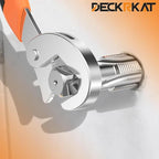 5-Piece NPT Pipe Tap Set, Precision Carbon Steel NPT Tap Thread Cutting Brill Bits Set for Clean Accurate Threads, 1/4" NPT Tap, Perfect for Plumbers Mechanics DIYers, with Durable Plastic Case.