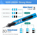 USB Engraving Pen with 47 bits,10Metal Business Card Blanks,Electric Engraver Machine Cordless Engraving Tools Engraved Jewelry Metal Resin Plastic Stone