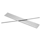 uxcell 10Pcs Square Steel Key Stock, 3/16" x 3/16" x 12" Cold-Drawn 45# Steel Bars Precision Key Stock for Gearbox Coupling, Silver Tone