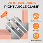 Imbot Right Angle Clamp，2pcs Stainless Steel 90 Degree Right Angle Clamp with Adjustable Swing Jaw，corner clamps for woodworking，For Welding, Framing and DIY Woodworking，Gifts for Men Dad (2Pieces)