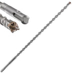Extension Concrete Drill Bit Lengthening 1pcs 7/8" X 30" Cross-Type Double Thread Carbide Material Suitable For Concrete, Brick, Cement Walls, Stone, extra long Hammer Drill Bits For Concrete