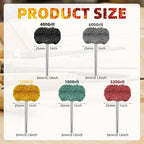 100Pcs Upgrades Abrasive Buffing Wheels,Wheels Burr for Rotary Tools-1/8(3mm) Shank,Rust Removal