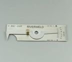 RIVERWELD V-WAC Single Weld Gauge Pit Depth Weld Gage Welding Inspection Thread Gauges Undercuts/Pits to 0.24 Inch by 0.02 Inch Increments