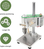 Mini Drill Press, Precision Variable Speed Benchtop Drill Press, Electric Portable Bench Drilling Machine JT0 Chuck CNC 360° Rotating for Metal Wooden DIY Jewelry Making Crafts Tool