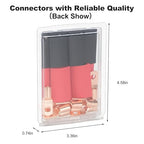Thick Copper Electric Wire Lugs,10Pcs Bare Copper Gauge 4Awg-1/4(M6) Ring Heavy Duty Battery Cable Lugs Ends Ring Terminals Connectors with 10Pcs 3:1 Heat Shrink Tubing Assortment Kit