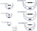 Accusize Industrial Tools 0-150 mm Precision M-Type Metric Outside Micrometer 6 Pc Set, Eg00-9150