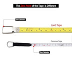 Land Long Steel Tape Measure -30M/100FT Measuring Tape by 1/2-Inch,Inch/Metric Dual Scale,Light and Convenient (100FT)