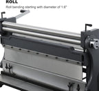 KAKA Industrial Sheet Metal Brake 40 inch 3-in-1, Shear and Slip Roll Combo | 20-Gauge Heavy Duty Bending Machine with Back Gauge and Segment Fingers for Metal Fabrication