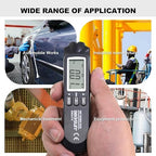 allsun Digital Paint Thickness Tester Car Paint Depth Gauge Meter UM/mil,0-2000UM Range Auto Power Off 3 Data Hold Modes