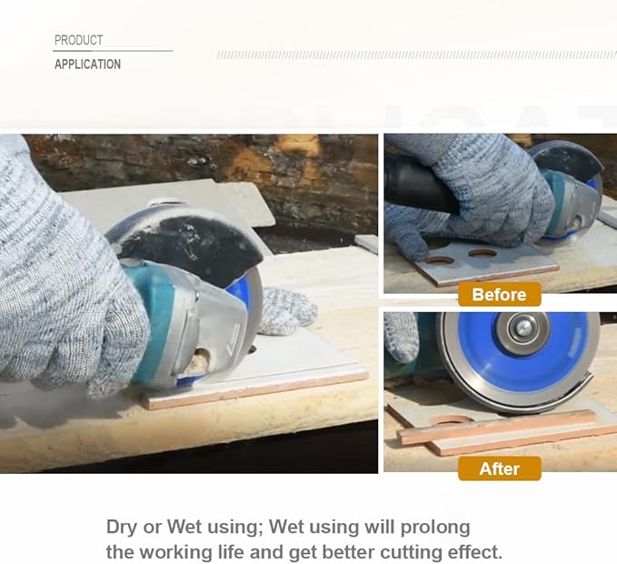 SHDIATOOL 7 Inch Diamond Saw Blade Cutting Porcelain Tile Ceramic Granite Marble Brick(2-Pack)