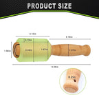 Wood Carving Mallet 12 oz - Non-Slip Woodworking Hammer for Chisels, Gouges & Carving Tools, Light Green Urethane Head
