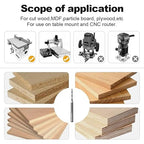 FivePears Up Cut Spiral Router Bit for CNC, 1/8 inch Cutting Diameter and 1 inch Cutting Length 1/4 inch Shank Carbide End Mill Router Bit for Wood Carving Engraving Grinding Grooving