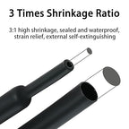 Heat Shrink Tubing Kit - 3:1 Ratio Adhesive Lined, Marine Grade Shrink Wrap Industrial Heat-Shrink Tubing - 240 PCS