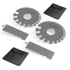 YESWELDER Round Dual Sided Metal Sheet Gage & Metal Sheet Thickness Gauge 2pcs Stainless Steel Wire Welding Gauge 2-Packs