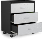 Metal Garage Storage Cabinet with Wheels,Locking Rolling Tool Cabinet with Drawers and Shelves for Home, Office, Garage & Workshop